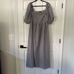 Black and white gingham dress